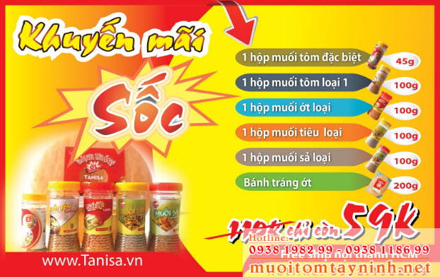 Muối tôm Tây Ninh Tanisa với nhiều chính sách hấp dẫn là nơi bán muối tôm Tây Ninh uy tín được nhiều khách hàng tin dùng